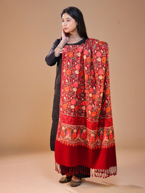 Women's Aari Wool Shawl